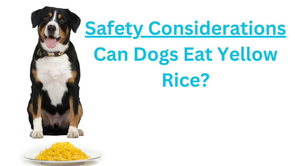 Safety Considerations Can Dogs Eat Yellow Rice?