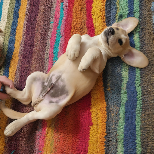 How do belly rubs affect a dogs stress levels |